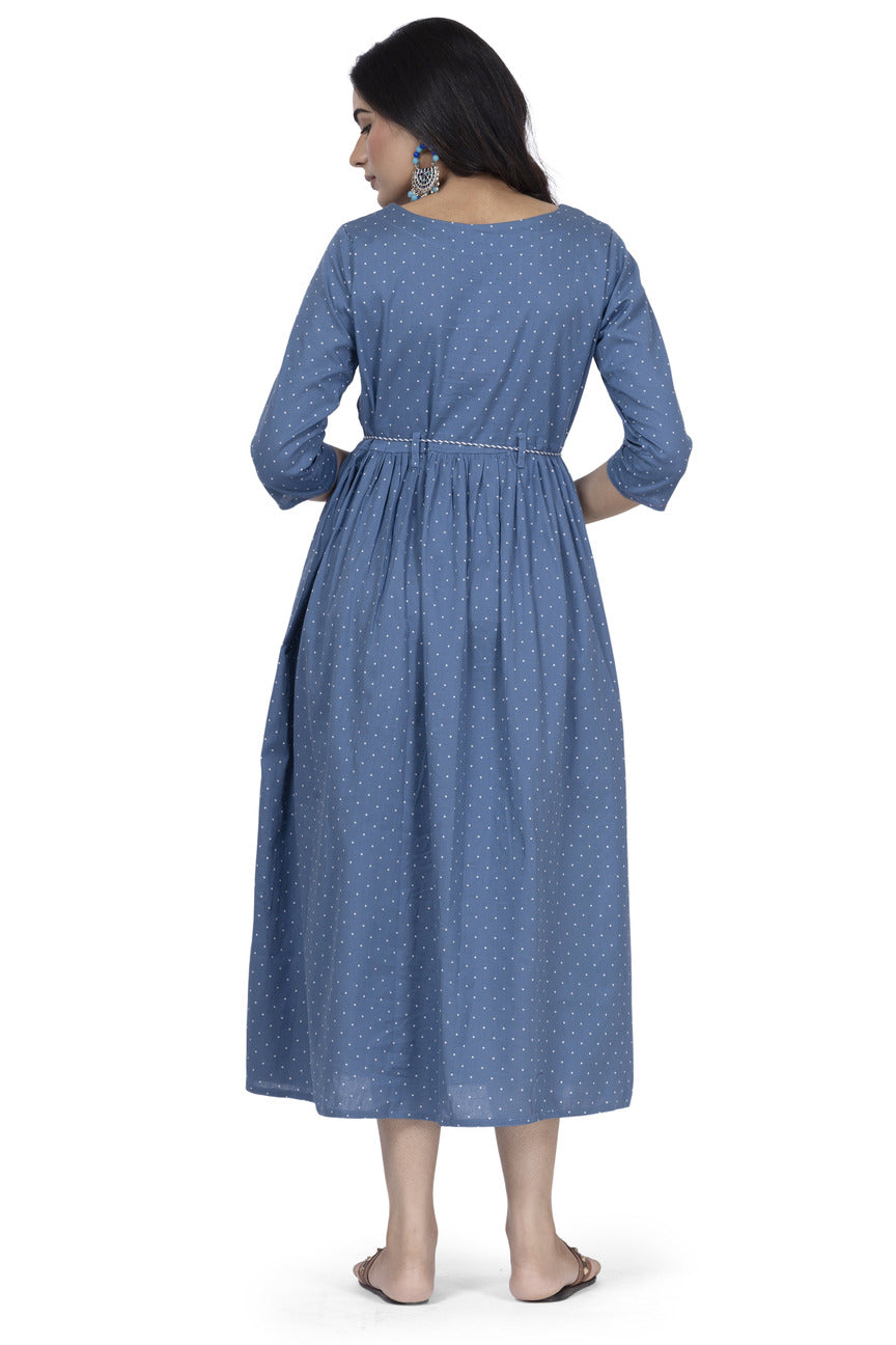 Blue Frock Cotton Flax