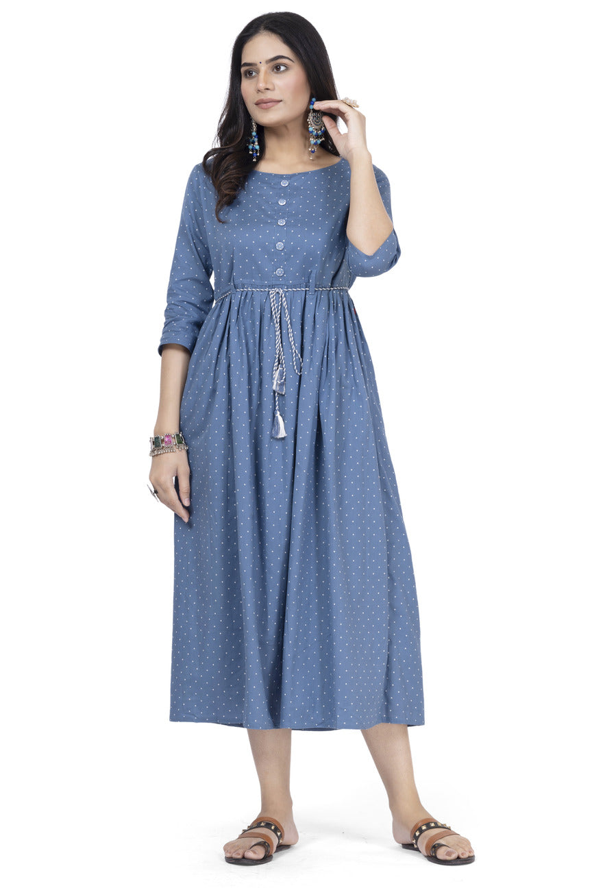 Blue Frock Cotton Flax