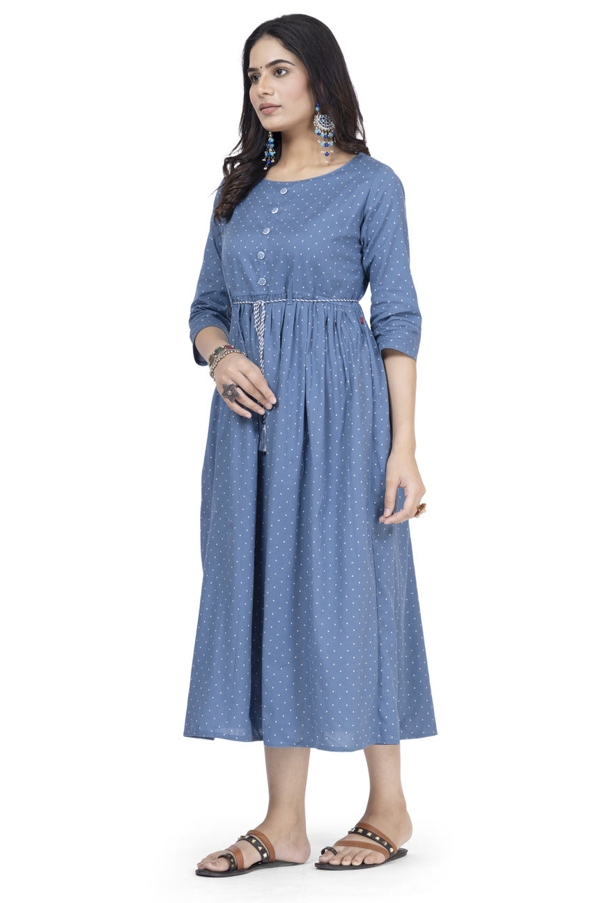 Blue Frock Cotton Flax