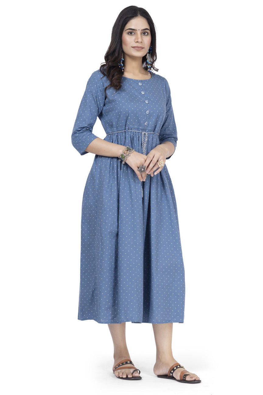 Blue Frock Cotton Flax